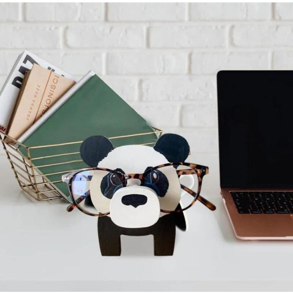 Panda Eyeglass Holder - Black and White - Picture 2 of 3